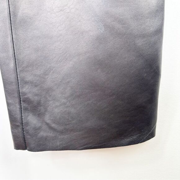 Vintage Classiques Entier Black Leather High Waisted Pants Sz 4 - Picture 9 of 13